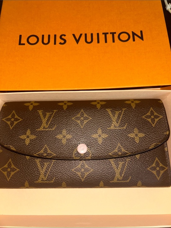 Louis Vuitton Handbags - Louis Vuitton Monogram Canvas Emilie Long Wallet in Brown and Pink